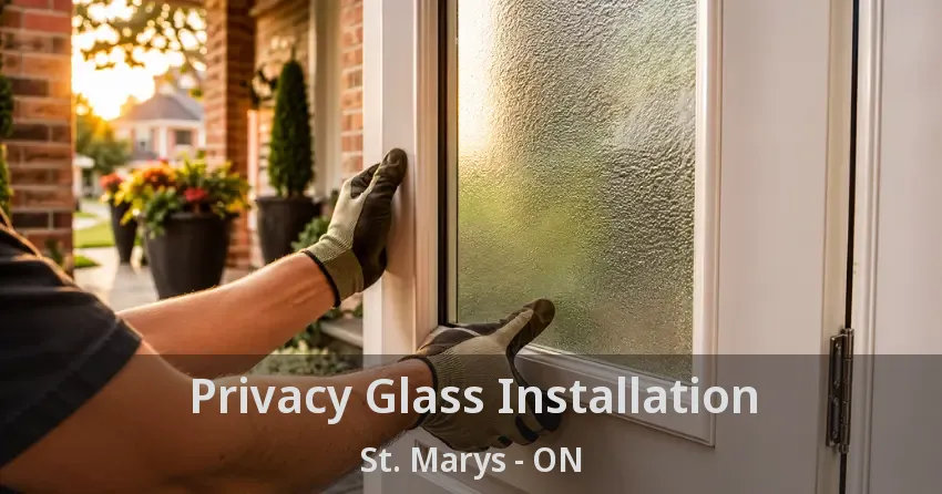 Privacy Glass Installation St. Marys - ON