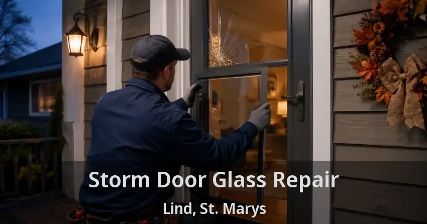 Storm Door Glass Repair Lind, St. Marys - ON