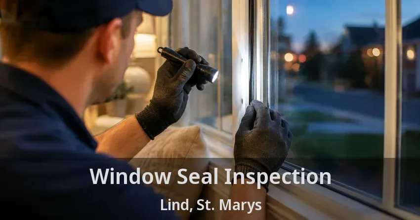 Window Seal Inspection Lind, St. Marys - ON