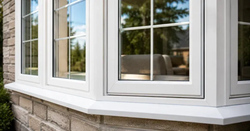bay window alcove seating area in a living room in St. Marys