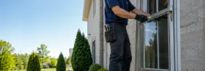 Storm Door Glass Repair Lind, St. Marys